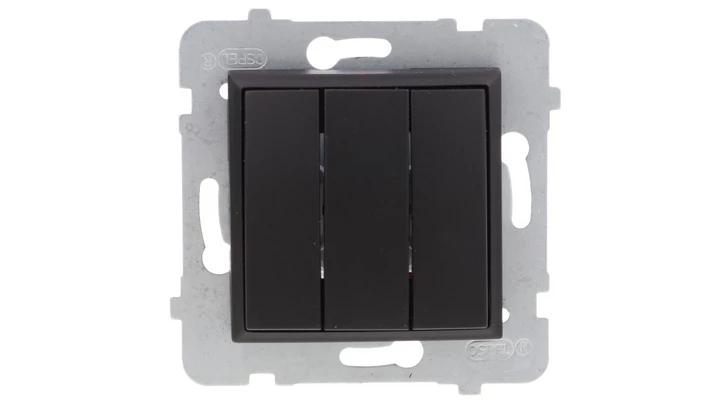 ARIA Łącznik potrójny czarny metalik ŁP-13U/m/33