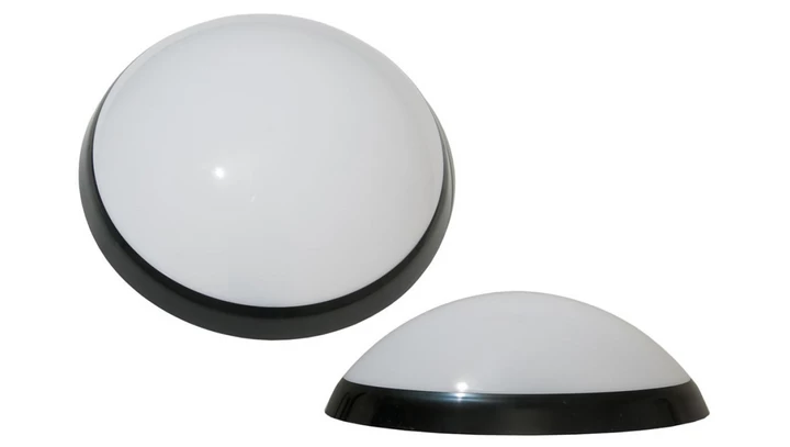 Plafoniera PANTERA 25W E27 czarny pierścień, klosz mleczny D.3190CM