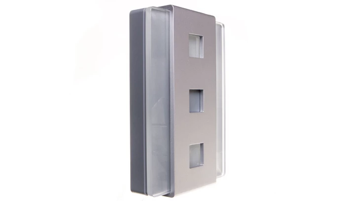 Gong dwutonowy GLASSO 8V srebrny GNT-248-SRB SUN10000145