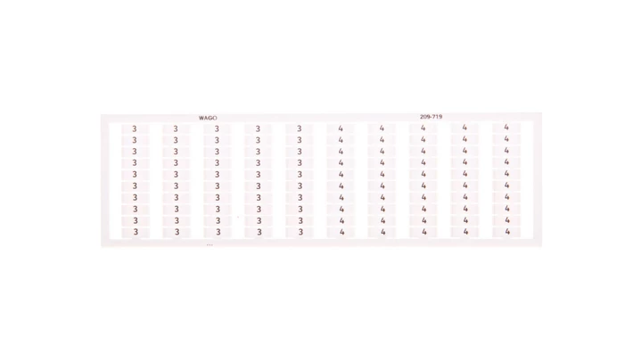 Ramka z oznacznikami 50x 3/4 jasnozielona 209-719 /5szt./