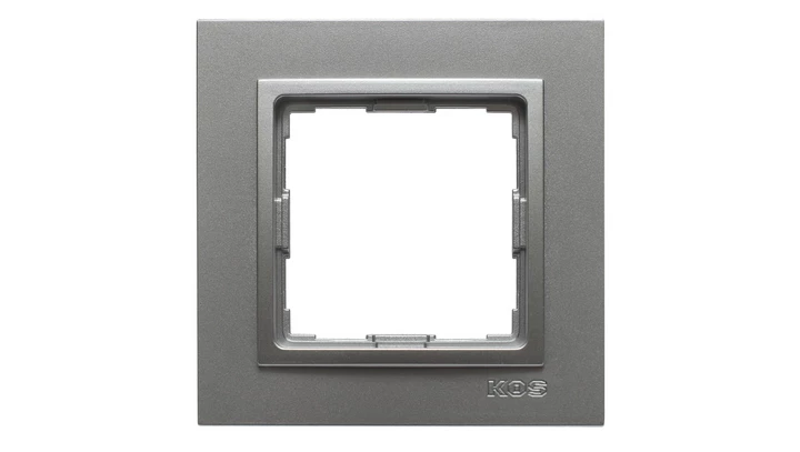 VENA2 Ramka pojedyncza aluminium 524081