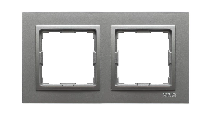 VENA2 Ramka podwójna aluminium 524082