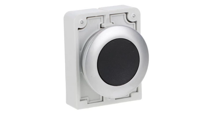 Napęd przycisku 30mm płaski czarny z samopowrotem M30C-FD-S 182959