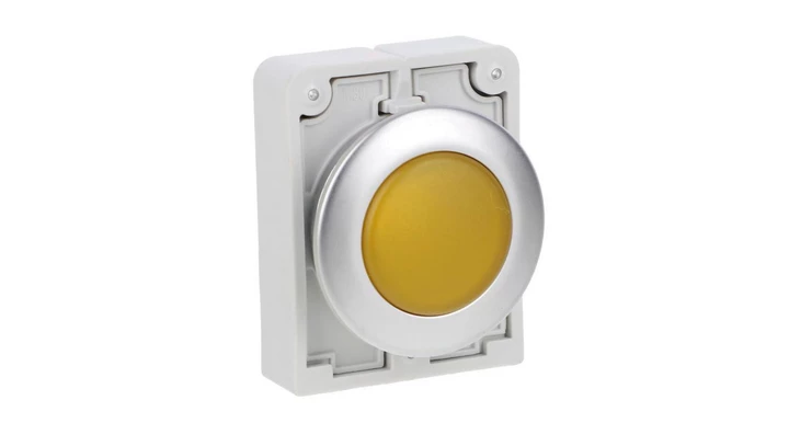 Główka lampki sygnalizacyjnej 30mm płaska zółta M30C-FL-Y 183285