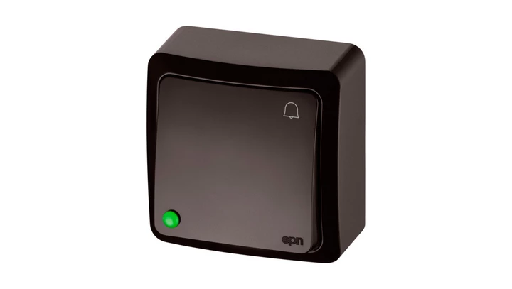 BERG Łącznik zwierny dzwonek n/t 10AX IP20 brązowy 3714-05