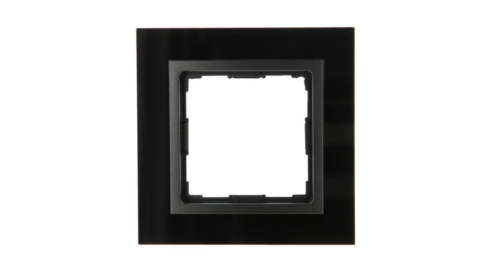 VENA2 Ramka pojedyncza szkło Xglass akrylowe czarny + antracyt 5209181