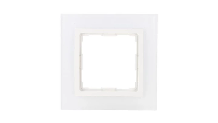 VENA2 Ramka pojedyncza szkło Xglass akrylowe białe + biały 5204181