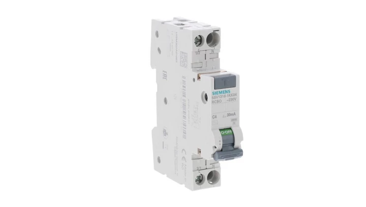 Wyłącznik różnicowo-nadprądowy 2P C 4A 0,03A typ AC 6kA 30mA SENTRON 5SV1316-1KK04