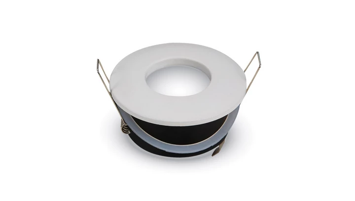 Oprawa punktowa Oczko 1xGU10 IP54 Okrągła Biała 3613