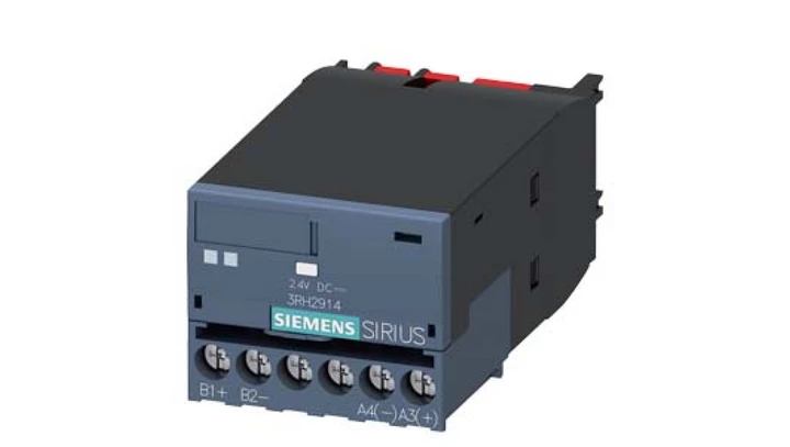 Moduł sprzęgający do sterowania przez PLC 24V DC montaż czołowy S00 do S3 przył śrubowe SIRIUS 3RH2914-1GP11