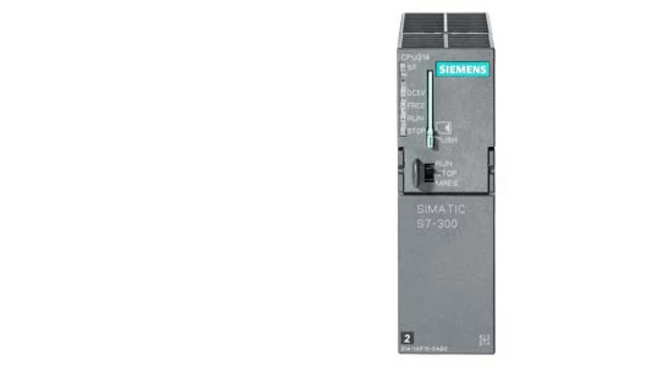 SIMATIC S7-300, JEDNOSTKA CENTRALNA CPU 314, INTERFEJS MPI, 128 KB PAMIĘCI WORK, WYMAGANA KARTA MMC