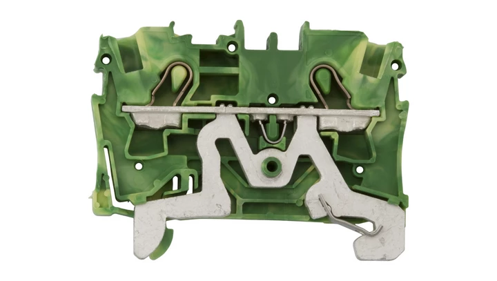 Złączka szynowa 2-przewodowa ochronna 4mm2 żółto-zielona 2004-1207 TOPJOBS