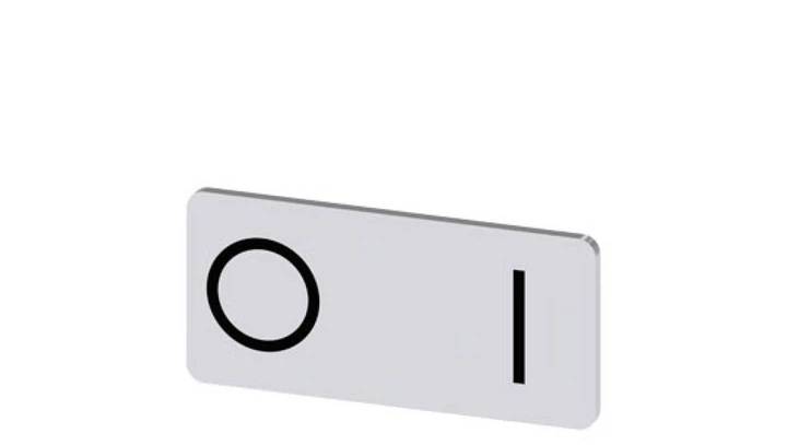 Etykieta samoprzylepna 12,5x27mm srebrna czarna inskrypcja /O I/ SIRIUS ACT 3SU1900-0AC81-0QG0 /10szt./