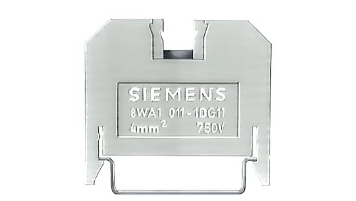 ZACISKI PRZEL. Z IZOLAT. Z TERMOPLASTU, OBUSTRONNE ZACISK POJEDYNCZY 6 5mm 8WA1011-1DG11 /100szt./