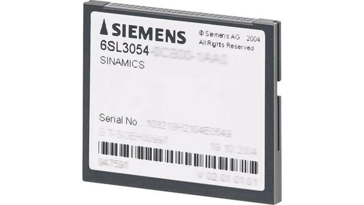 SINAMICS S120 COMPACTFLASH CARD W/O 6SL3054-0FB00-1BA0