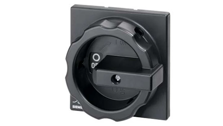 Pokrętło obrotowe czarne dla 3LD20/21/22 montowanych tablicowo na 4 otwory 3LD9224-1B