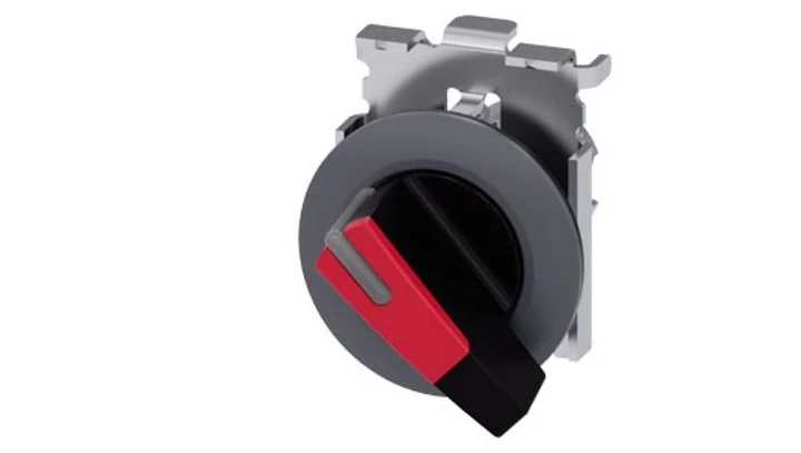 Napęd przełącznika 30mm 2poz dł pióro bez samopowrotu czarny-czerwony możliwe podświetlenie metal SIRIUS ACT 3SU1062-2EF20-0AA0