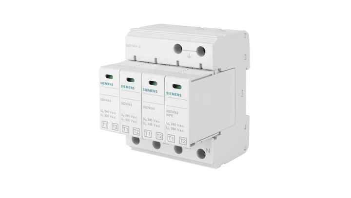 Ogranicznik przepięć Typ T1+T2 3P+N Uc 335V 12,5kA TN-S SENTRON 5SD7414-2