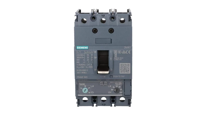 Wyłącznik mocy 3P 160A Icu 36kA 415V AC wyzwalacz TM240 LI przyłącza śrubowe 3VA1116-4EF32-0AA0