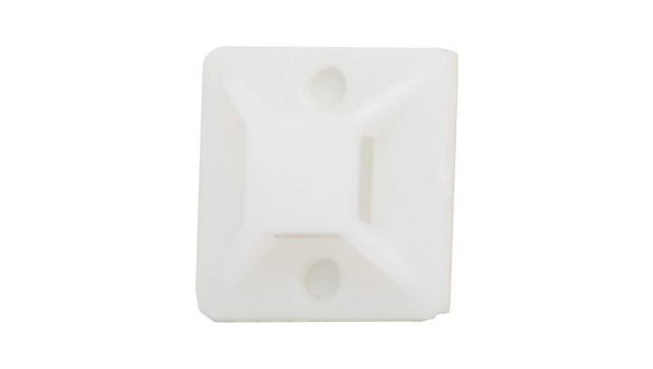 Element mocujący do opasek kablowych 19x19 biały 9650 /100szt./