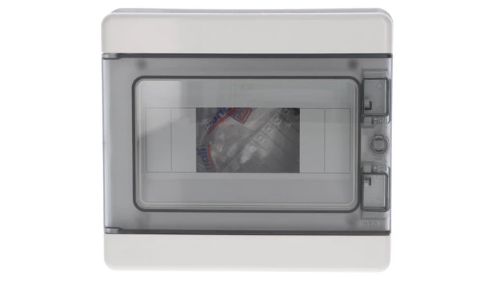 Rozdzielnica modułowa PV 1x8 natynkowa drzwi transp. seria 620 IP65 200x180x100 szyna N+PE szara EC62008E