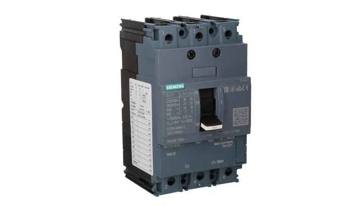 Wyłącznik mocy 3P 160A Icu 25kA 415V AC wyzwalacz TM210 LI przyłącza śrubowe 3VA1116-3ED32-0AA0