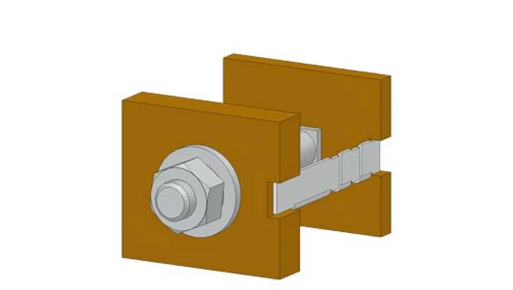 Łącznik głównych szyn zbiorczych 20X10. 4SZT. W KPL.8PQ4000-1BA16 /4 szt./