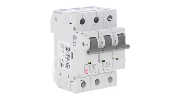 Wyłącznik nadprądowy ETIMAT 6 3p C63 002145522