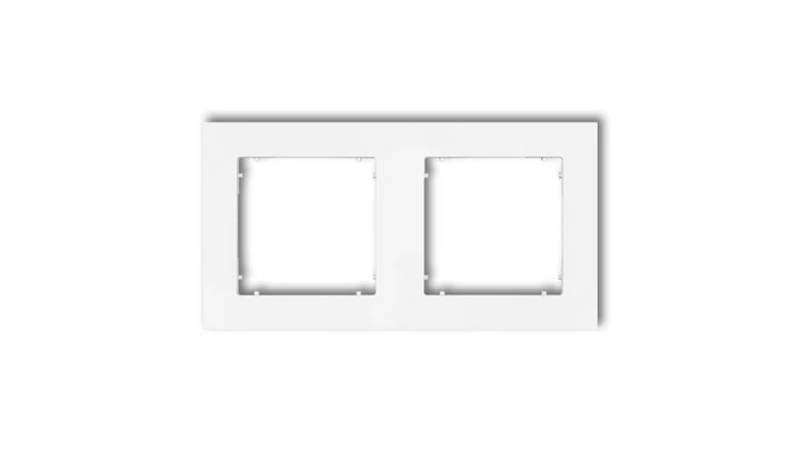 MINI Ramka podwójna biała MR-2