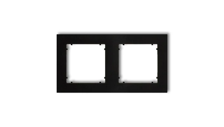 MINI Ramka podwójna czarny mat 12MR-2