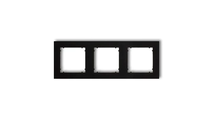 MINI Ramka potrójna czarny mat 12MR-3