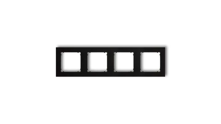 MINI Ramka poczwórna czarny mat 12MR-4