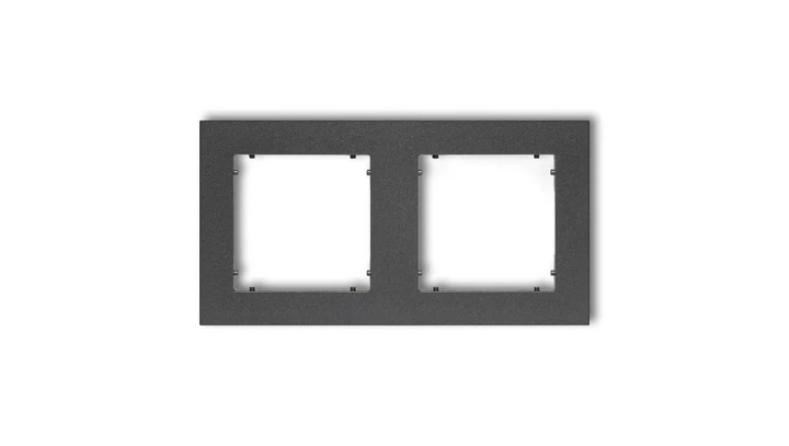 MINI Ramka podwójna grafitowa 11MR-2
