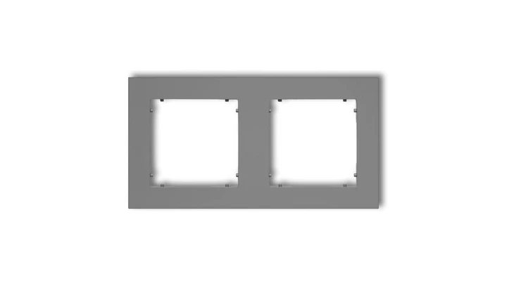 MINI Ramka podwójna szary mat 27MR-2