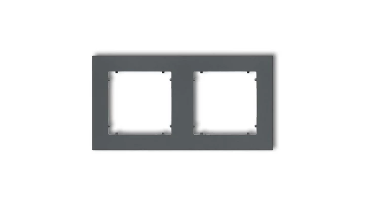 MINI Ramka podwójna grafitowy mat 28MR-2