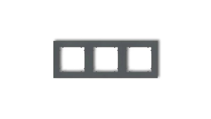 MINI Ramka potrójna grafitowy mat 28MR-3