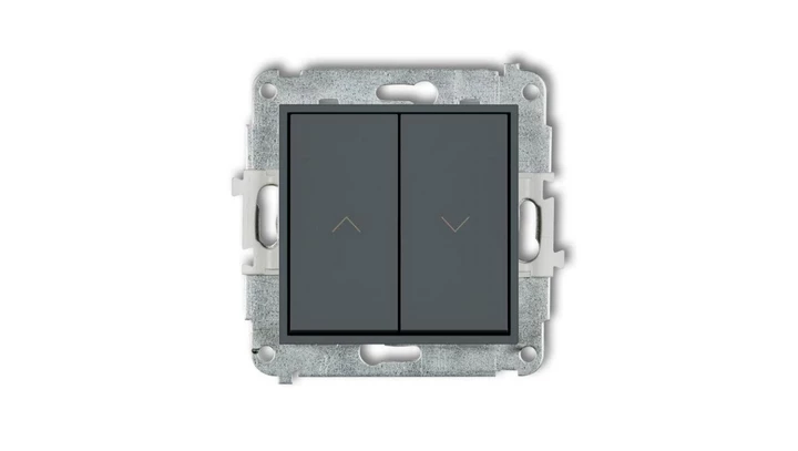 MINI Przycisk żaluzjowy grafitowy mat 28MWP-8