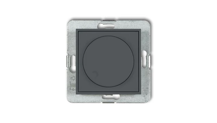 MINI Ściemniacz elektroniczny przyciskowo-obrotowy do lamp LED grafitowy mat 28MRO-2