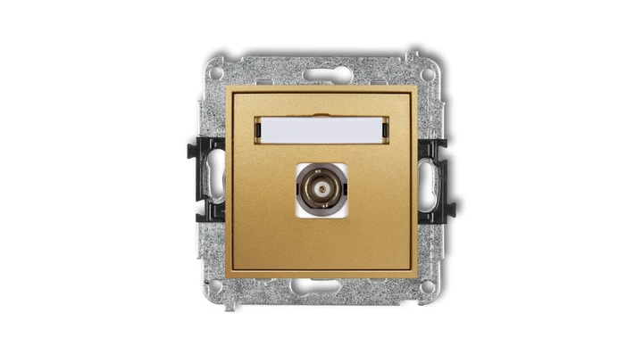 MINI Gniazdo pojedyncze BNC złoty 29MGBNC-1