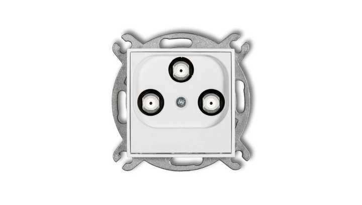 MINI Gniazdo multimedialne 3F DATA (Vectra) biały MGMV