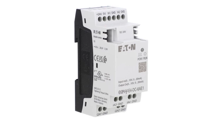 Rozszerzenie wejścia/wyjścia easyE4 24VDC 4AI 2AO 10VDC EASY-E4-DC-6AE1 197223