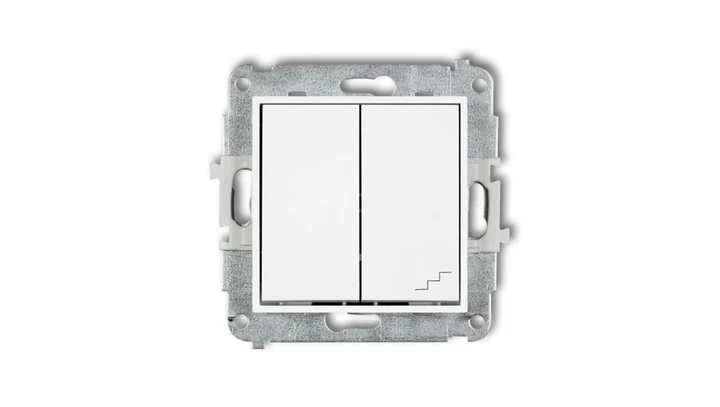 MINI Łącznik pojedynczy ze schodowym (osobne zasilanie) biały MWP-10.2