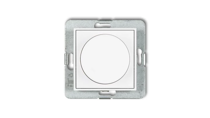 MINI Ściemniacz elektroniczny przyciskowo-obrotowy biały MRO-1