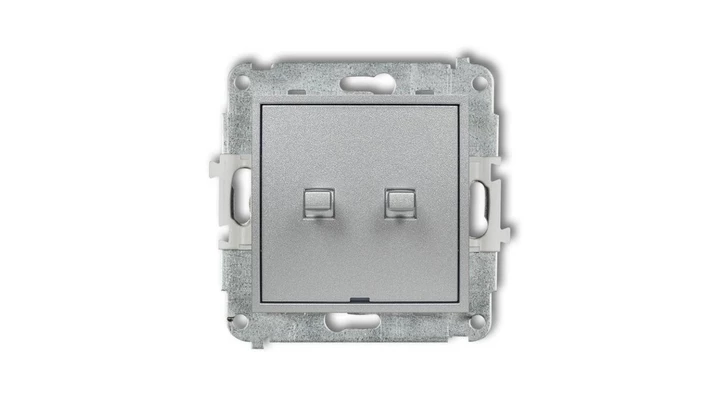 MINI Przycisk żaluzjowy w stylu amerykańskim srebrny metalik 7MWPUS-8