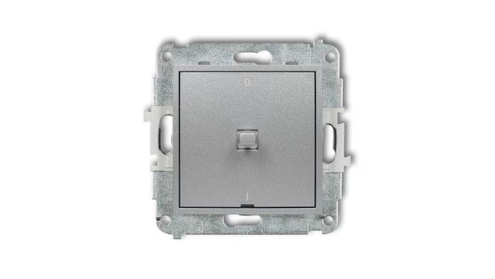 MINI Łącznik dwubiegunowy /0-1/ w stylu amerykańskim srebrny metalik 7MWPUS-9