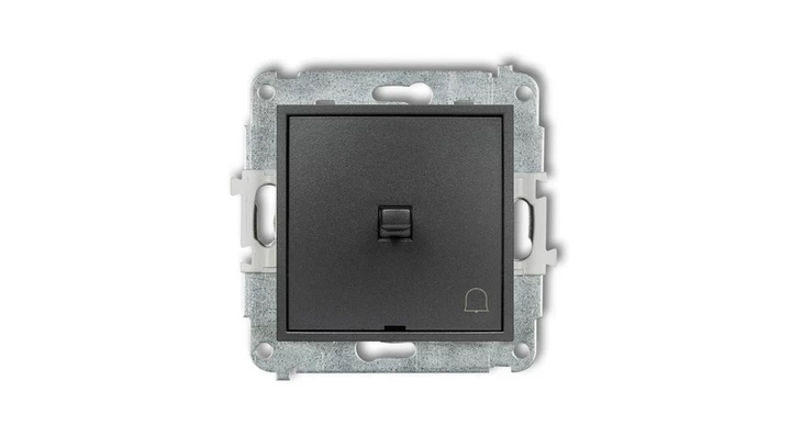 MINI Przycisk /dzwonek/ w stylu amerykańskim grafitowy 11MWPUS-4