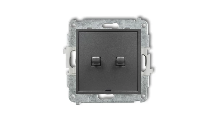 MINI Przycisk żaluzjowy w stylu amerykańskim grafitowy 11MWPUS-8