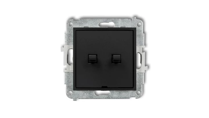 MINI Przycisk świecznikowy w stylu amerykańskim czarny mat 12MWPUS-44.1