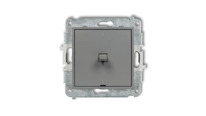 MINI Łącznik dwubiegunowy /0-1/ w stylu amerykańskim szary mat 27MWPUS-9