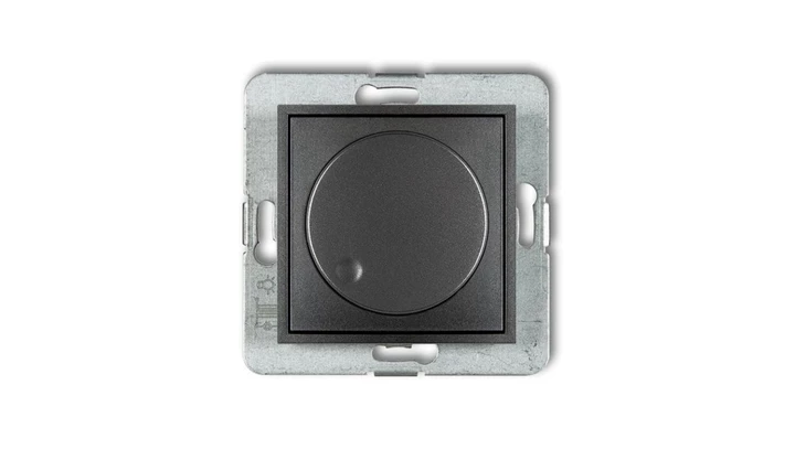 MINI Ściemniacz elektroniczny przyciskowo-obrotowy grafitowy 11MRO-1